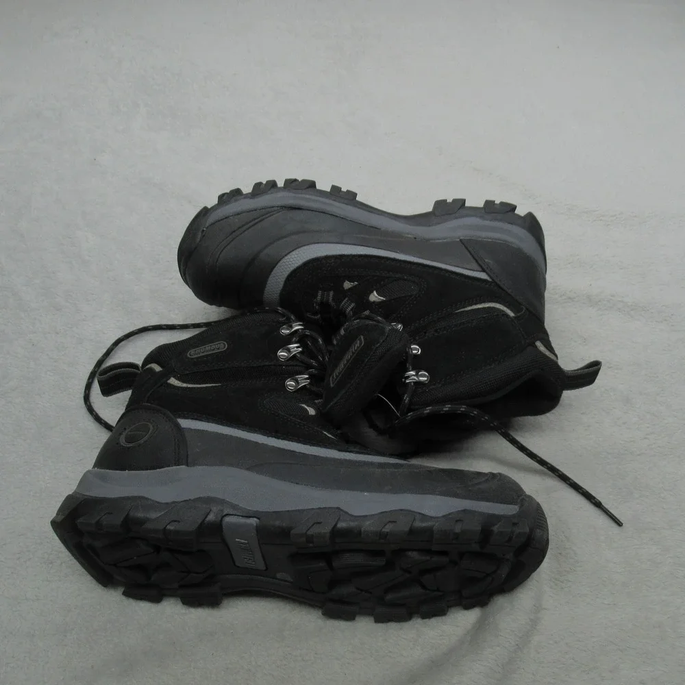 Khombu Men 8 Flume Snow Boots Black Waterproof Winter Hiking Performance Outdoor